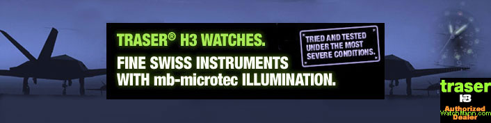 Traser H3 Watches. Fine Swiss Instruments with MB Microtec Illumination.