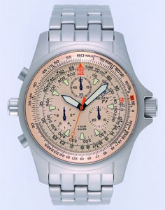 Torgoen T1 Titanium Flight Computer Pilot Watch T01205